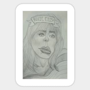 Melancholic Girl Singer Sticker